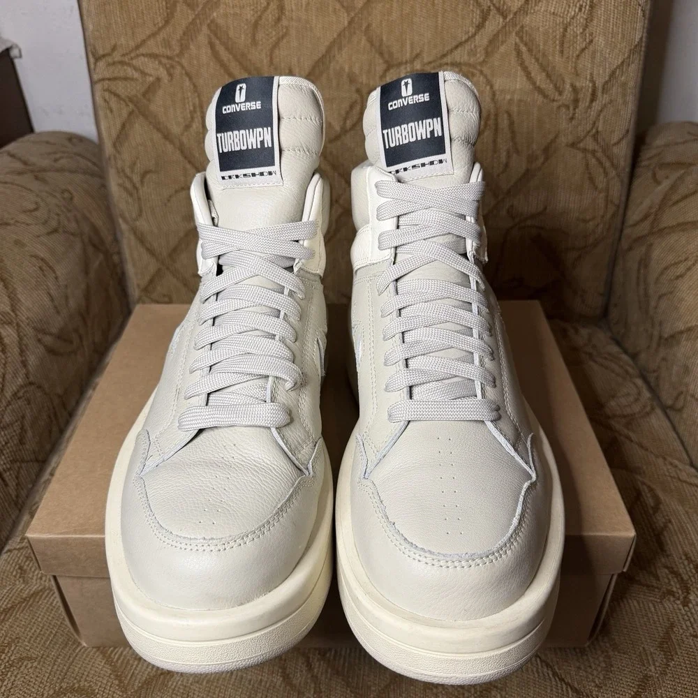 Converse TURBO MId Rick Owens DRKSHDW Pelican  A10960C Size 12 - Picture 5 of 10